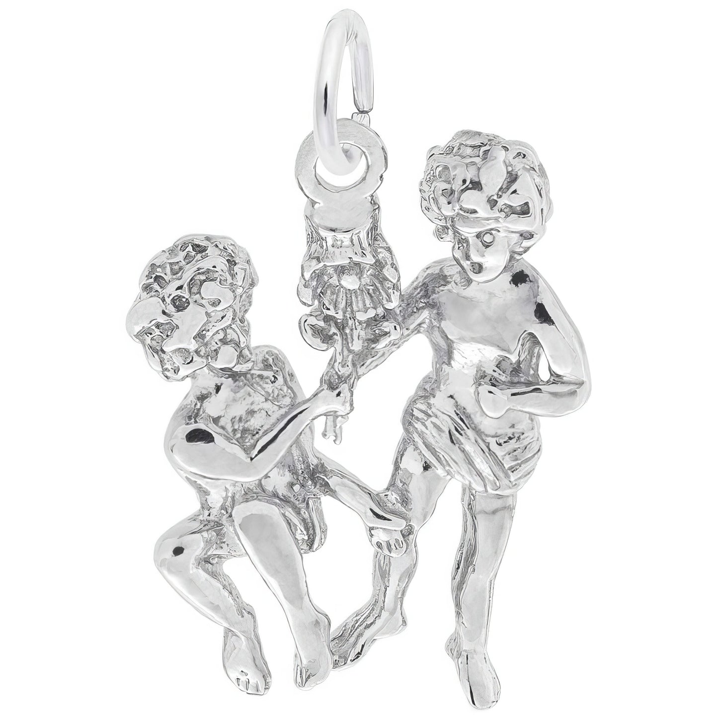 Gemini Charm, Sterling Silver