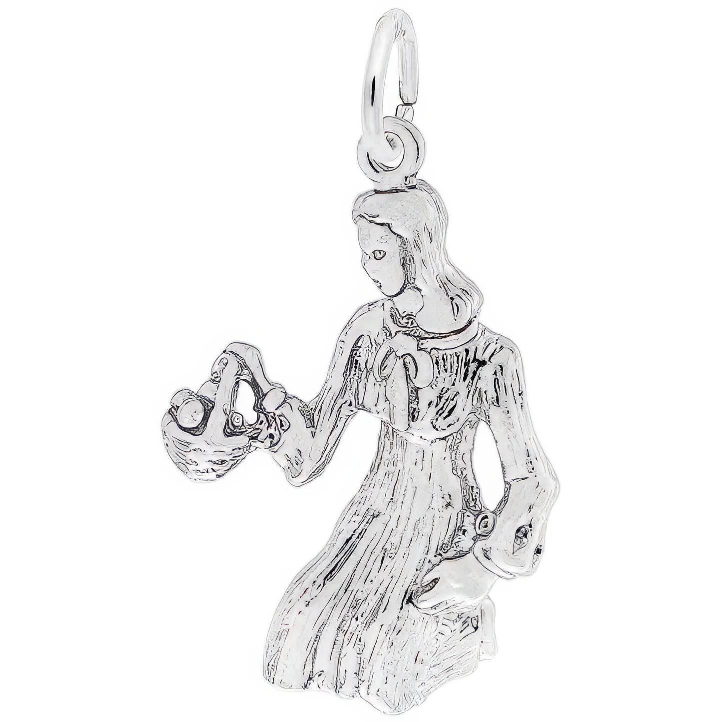 Virgo Charm, Sterling Silver