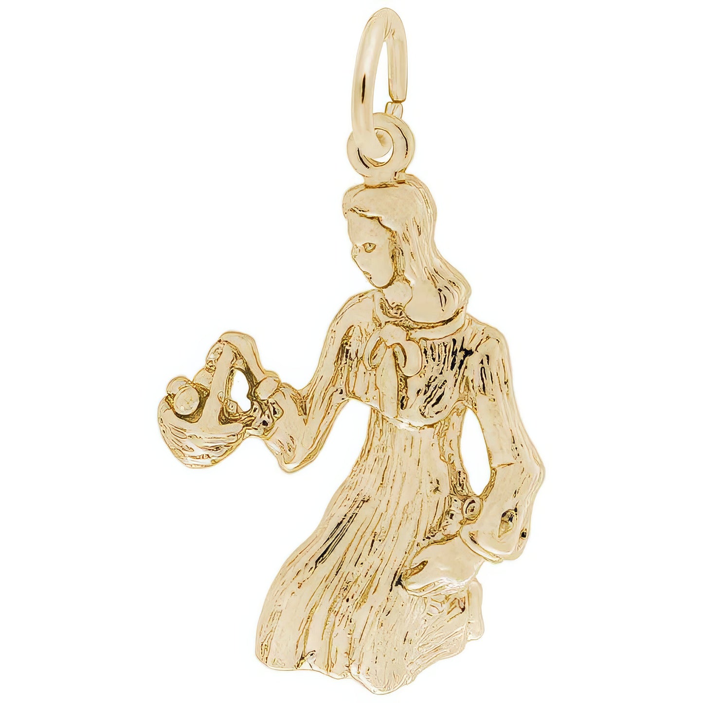 Virgo Charm, Sterling Silver