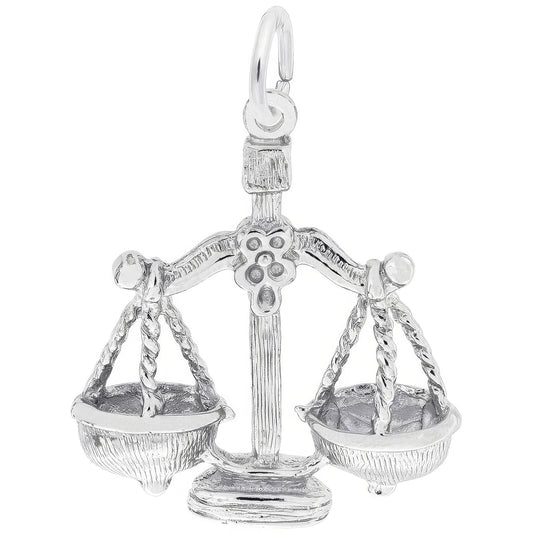 Libra Charm, Sterling Silver