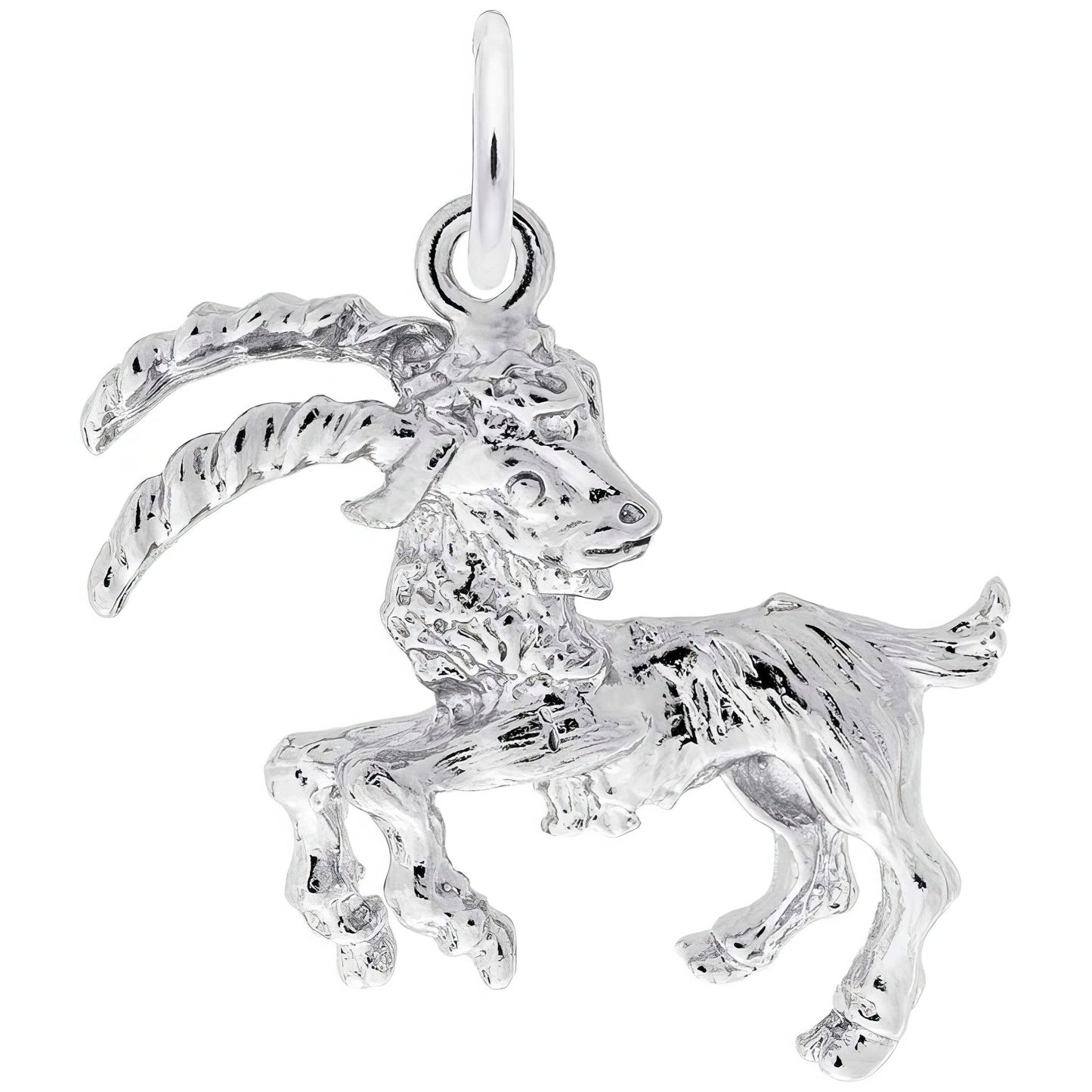 Capricorn Charm, Sterling Silver