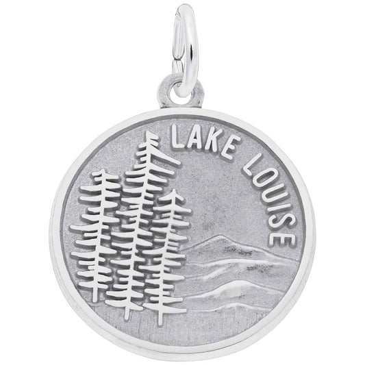 Lake Louise Scene Charm, Sterling Silver