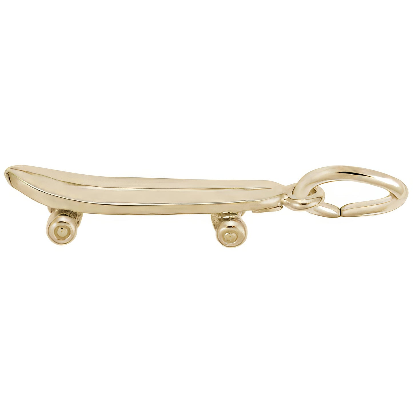 Sterling Silver Skateboard Charm - 19mm x 4mm