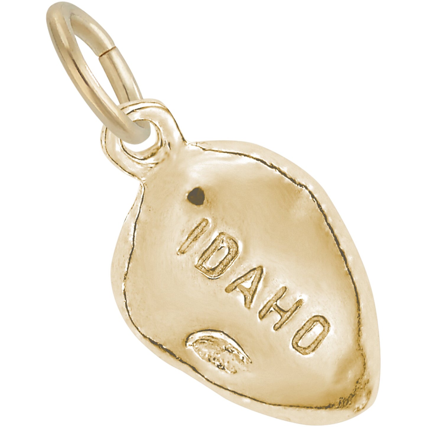 Idaho Potato Charm - Metal - Sterling Silver