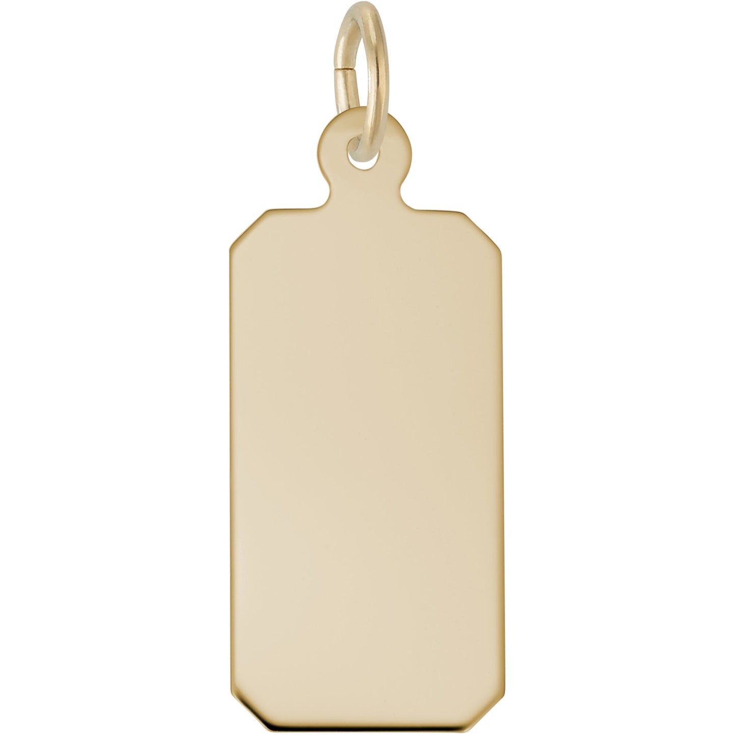 Sterling Silver Classic Dog Tag Charm