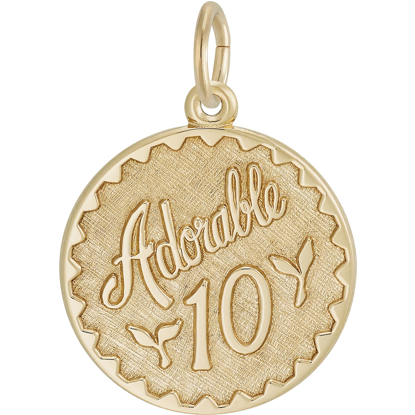 Adorable Ten Charm - Metal - Sterling Silver