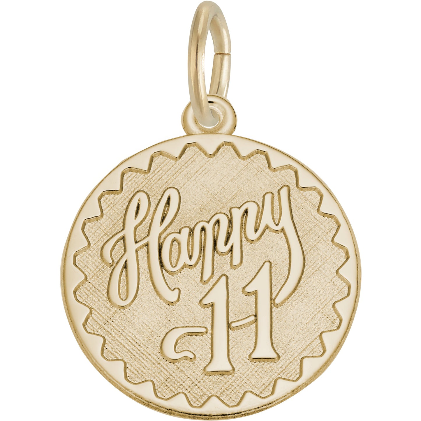 Happy Eleven Charm - Metal - Sterling Silver