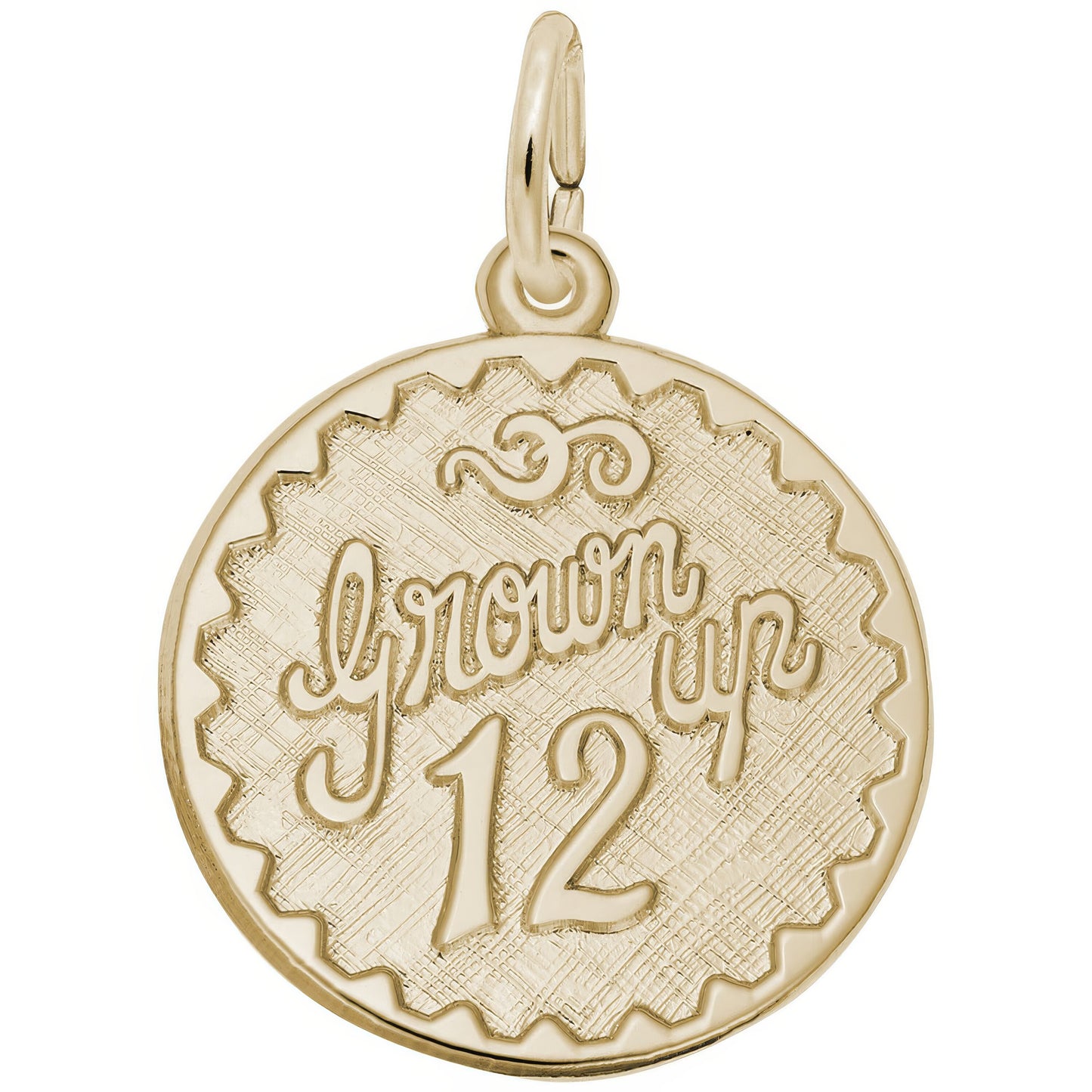 Grown Up Twelve Charm - Metal - Sterling Silver