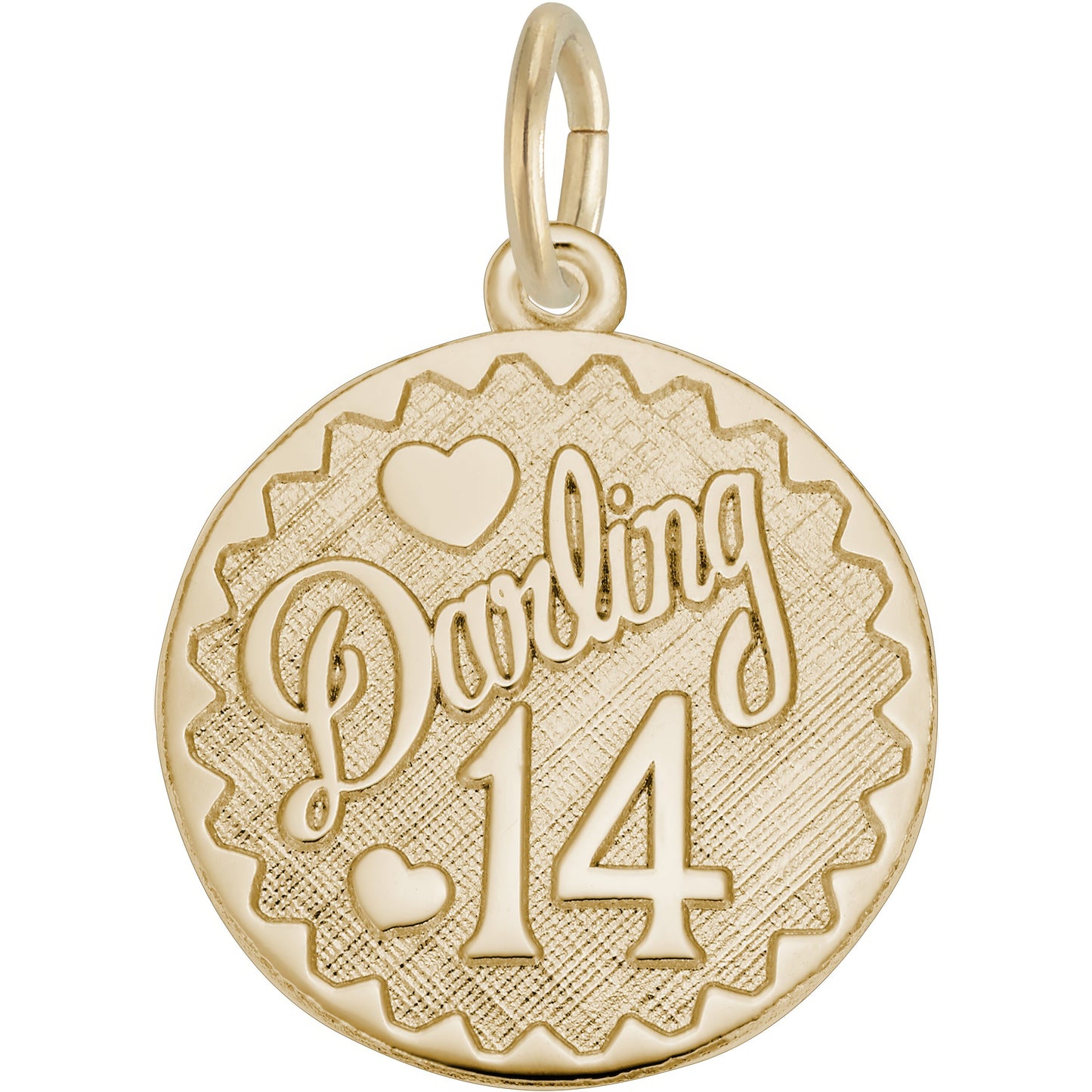 Darling Fourteen Charm - Metal - Sterling Silver