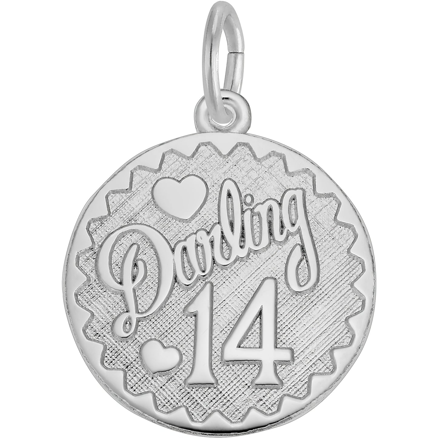Darling Fourteen Charm - Metal - Sterling Silver