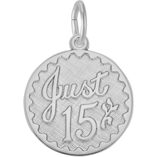Just Fifteen Charm - Metal - Sterling Silver