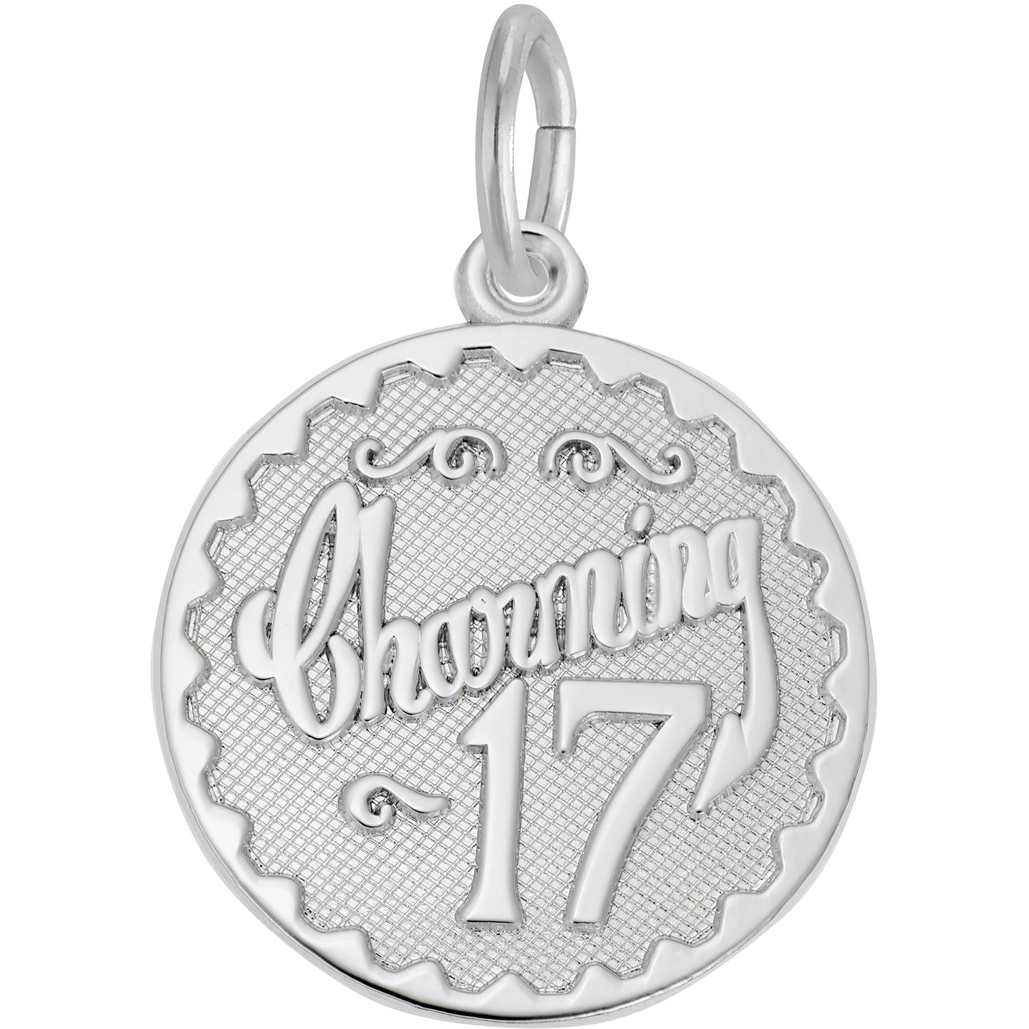 Charming Seventeen Charm - Metal - Sterling Silver