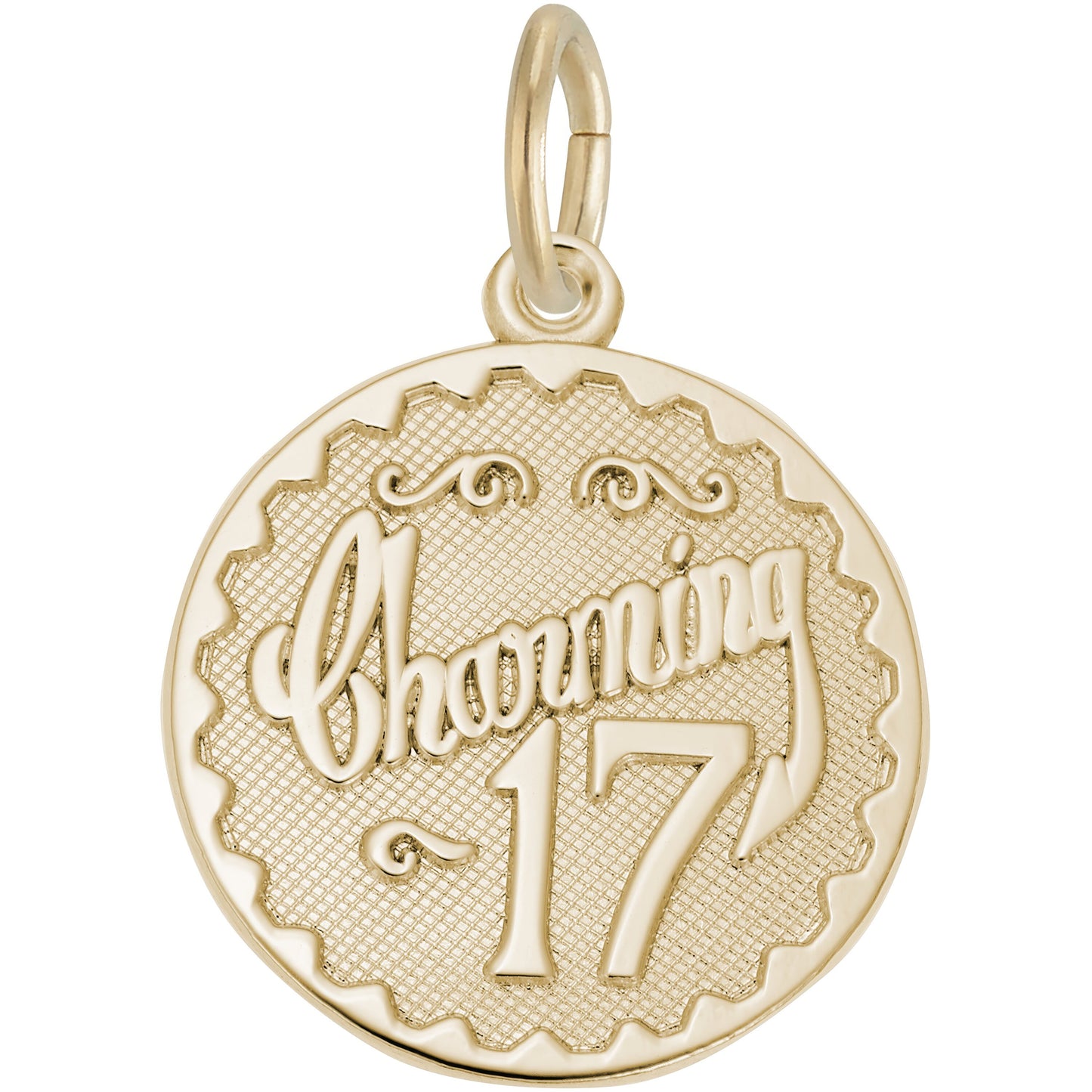 Charming Seventeen Charm - Metal - Sterling Silver