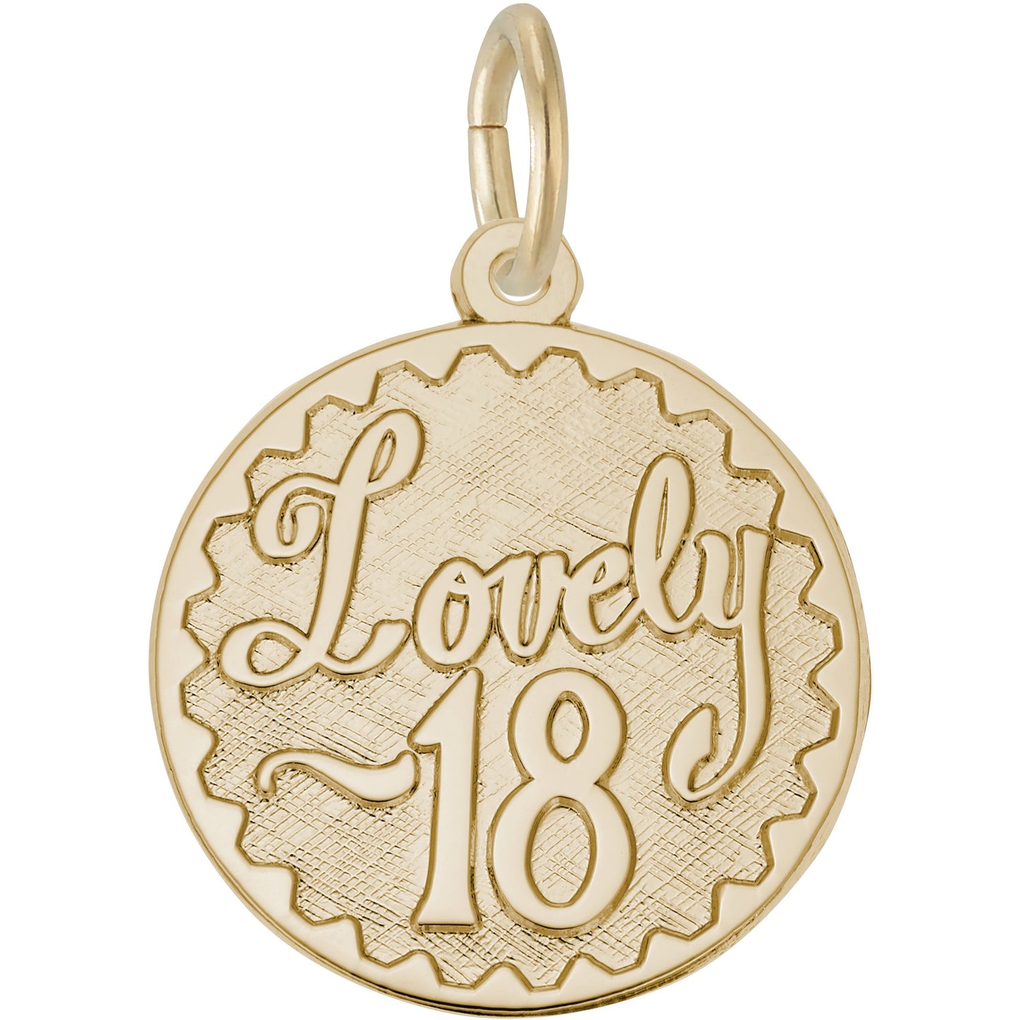 Lovely Eighteen Charm - Metal - Sterling Silver