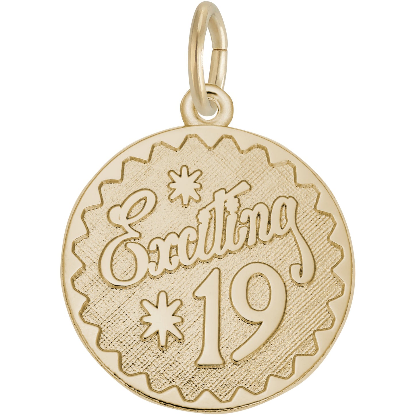 Exciting Nineteen Charm - Metal - Sterling Silver
