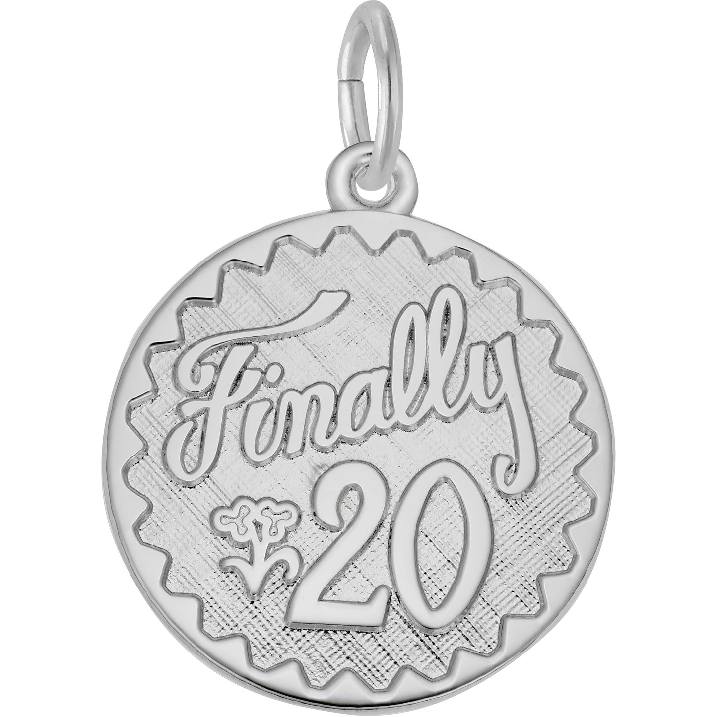 Finally Twenty Charm - Metal - Sterling Silver
