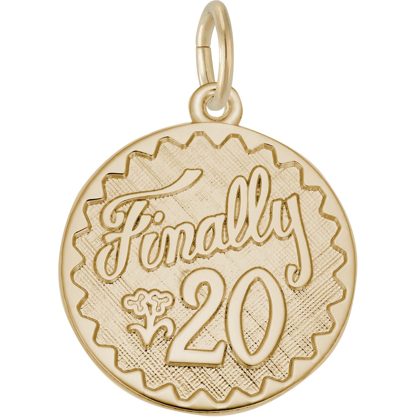 Finally Twenty Charm - Metal - Sterling Silver