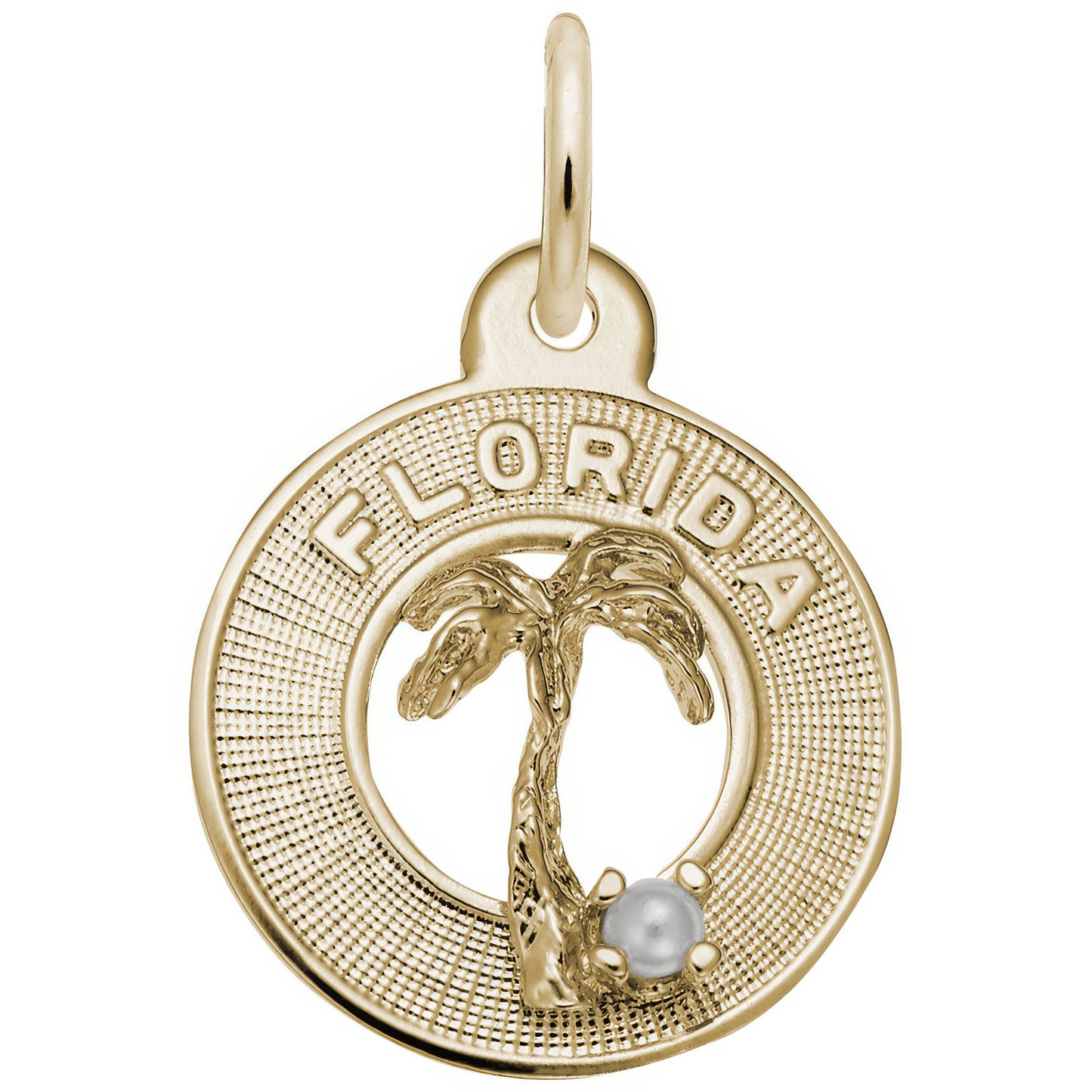Sterling Silver Florida Charm - 15mm x 15mm