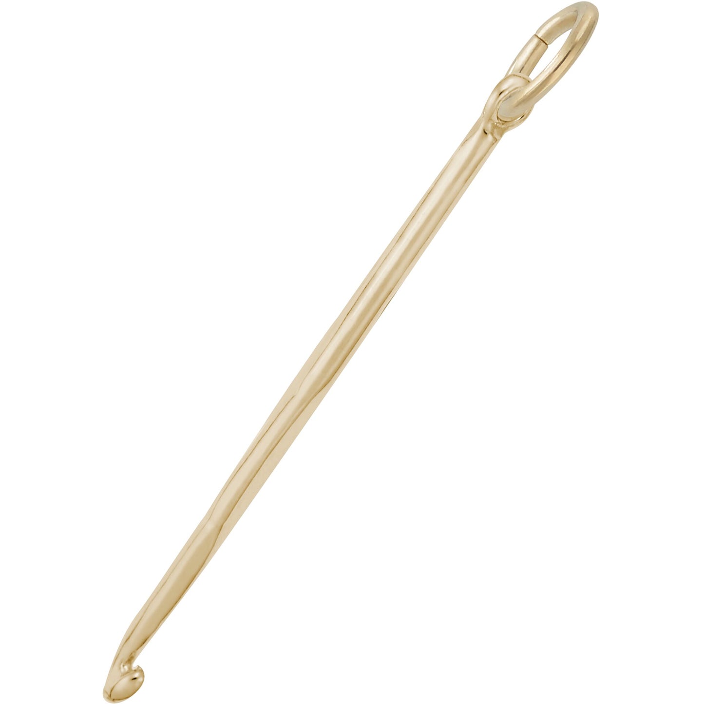 Sterling Silver Crochet Hook Charm - 29mm x 2mm