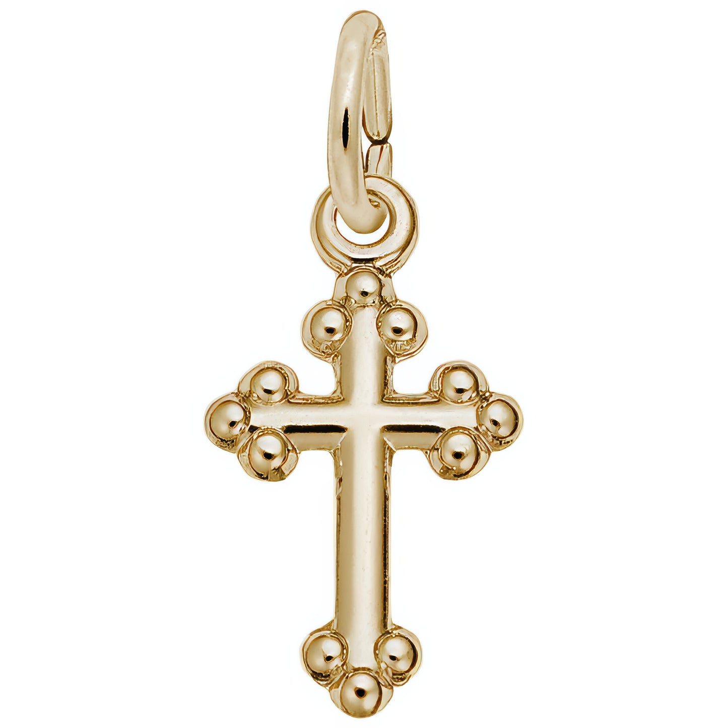 Sterling Silver Botonny Cross Accent Charm