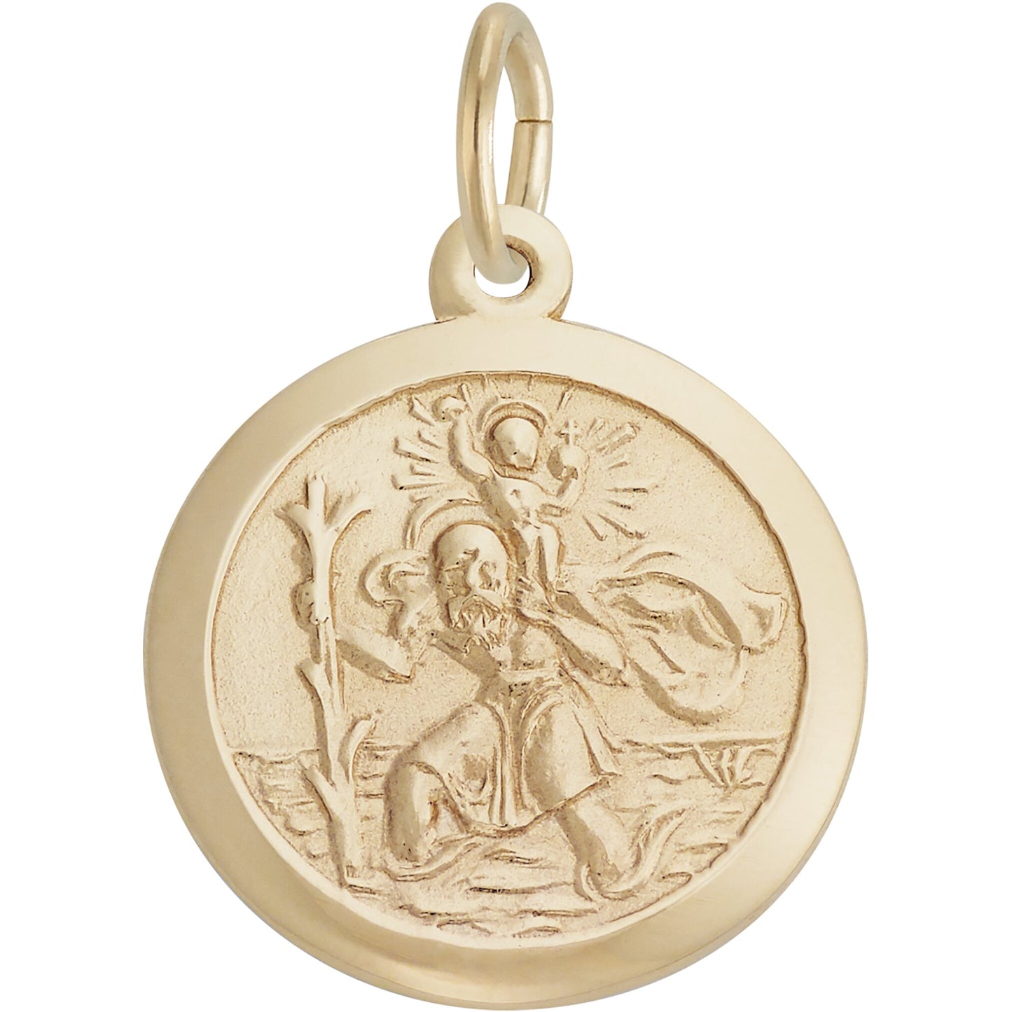 St. Christopher Charm, Sterling Silver