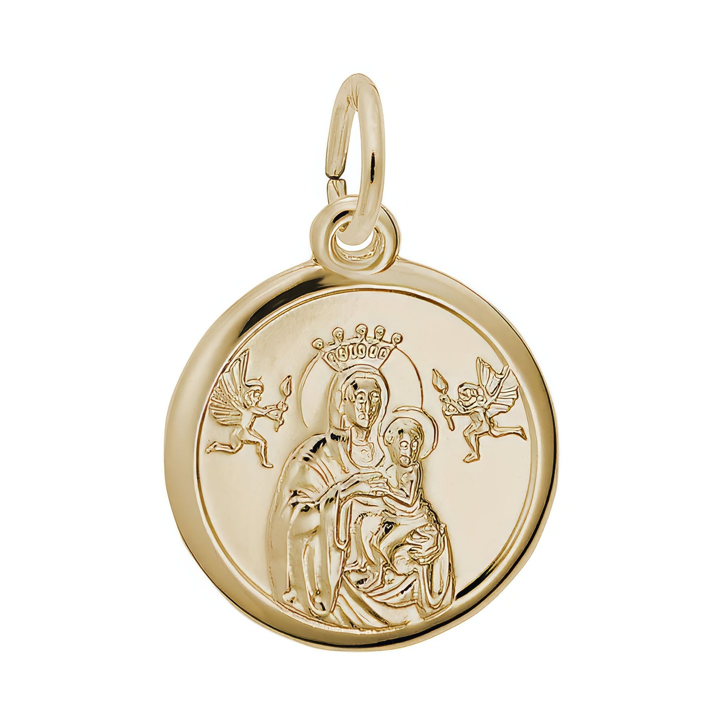Madonna and Child Charm - Metal - Sterling Silver