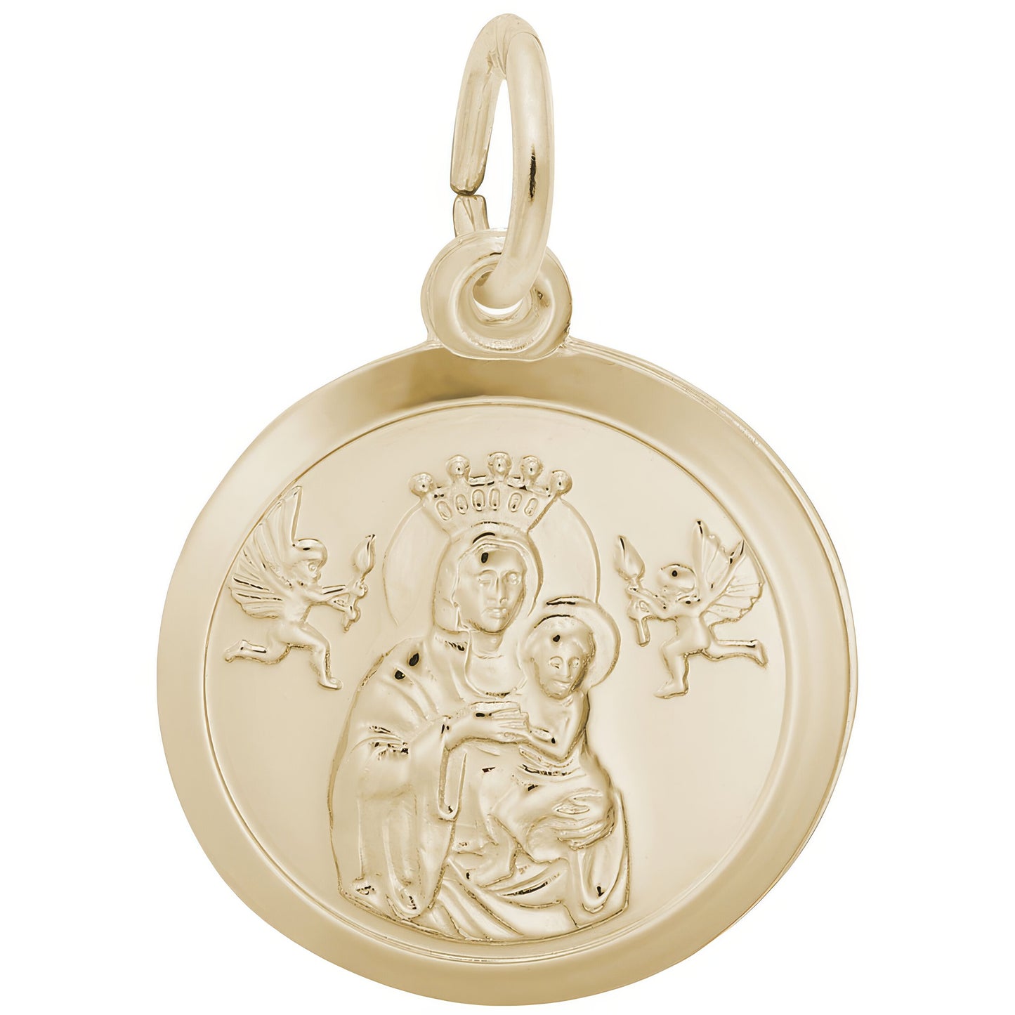 Madonna & Child Charm - Metal - Sterling Silver