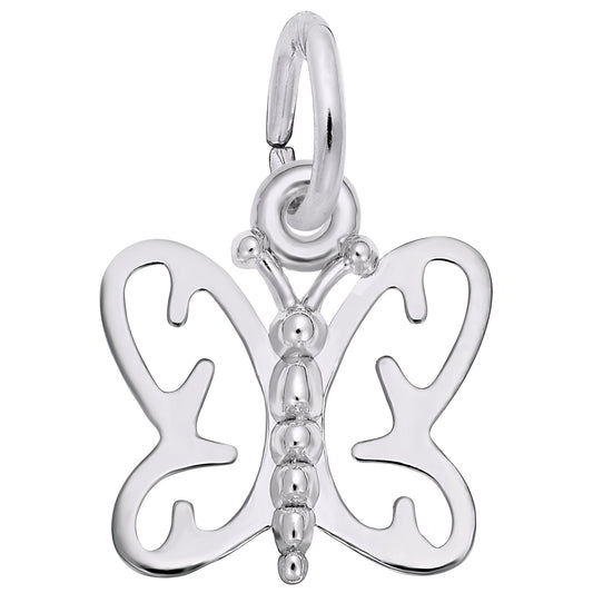 Charms Sterling Silver Butterfly Charm