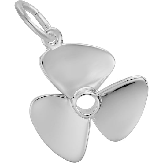 Propeller Charm - Metal - Sterling Silver