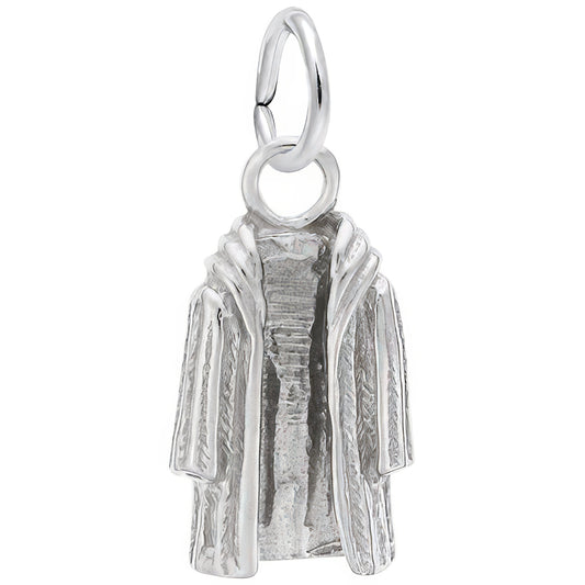 Fur Coat Charm - Metal - Sterling Silver