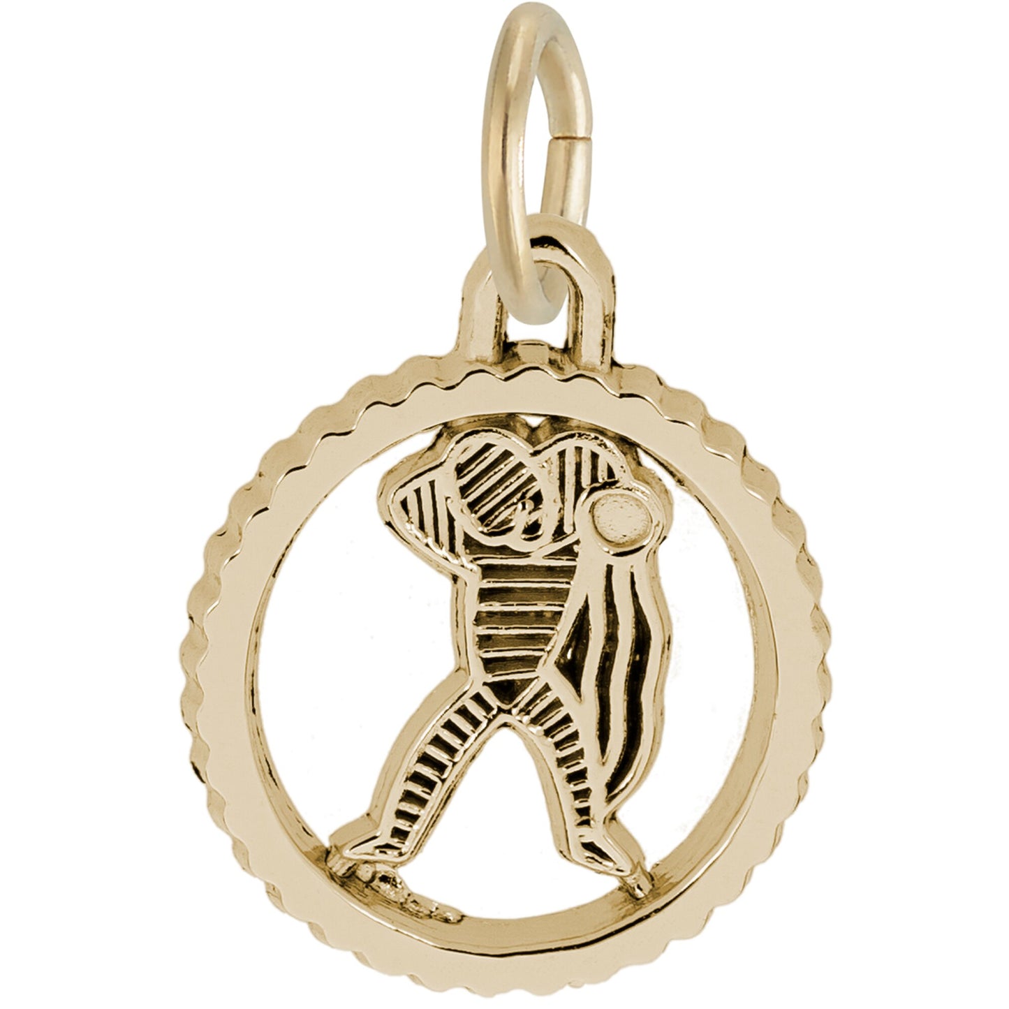 Aquarius Charm, Sterling Silver