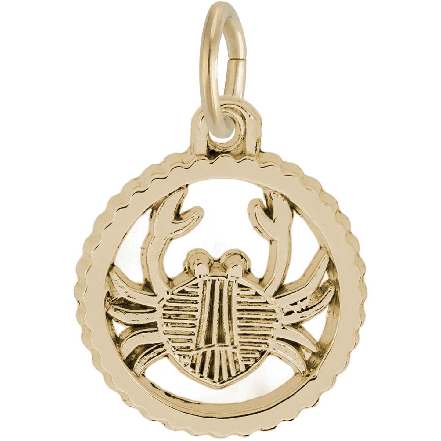 Cancer Charm, Sterling Silver