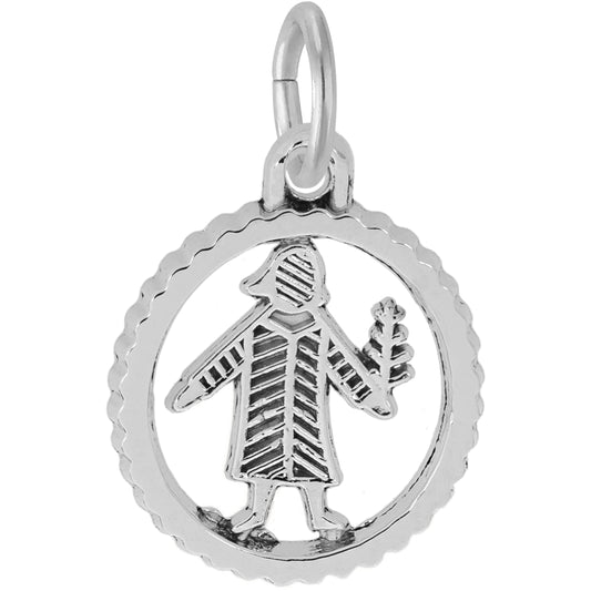Virgo Charm, Sterling Silver