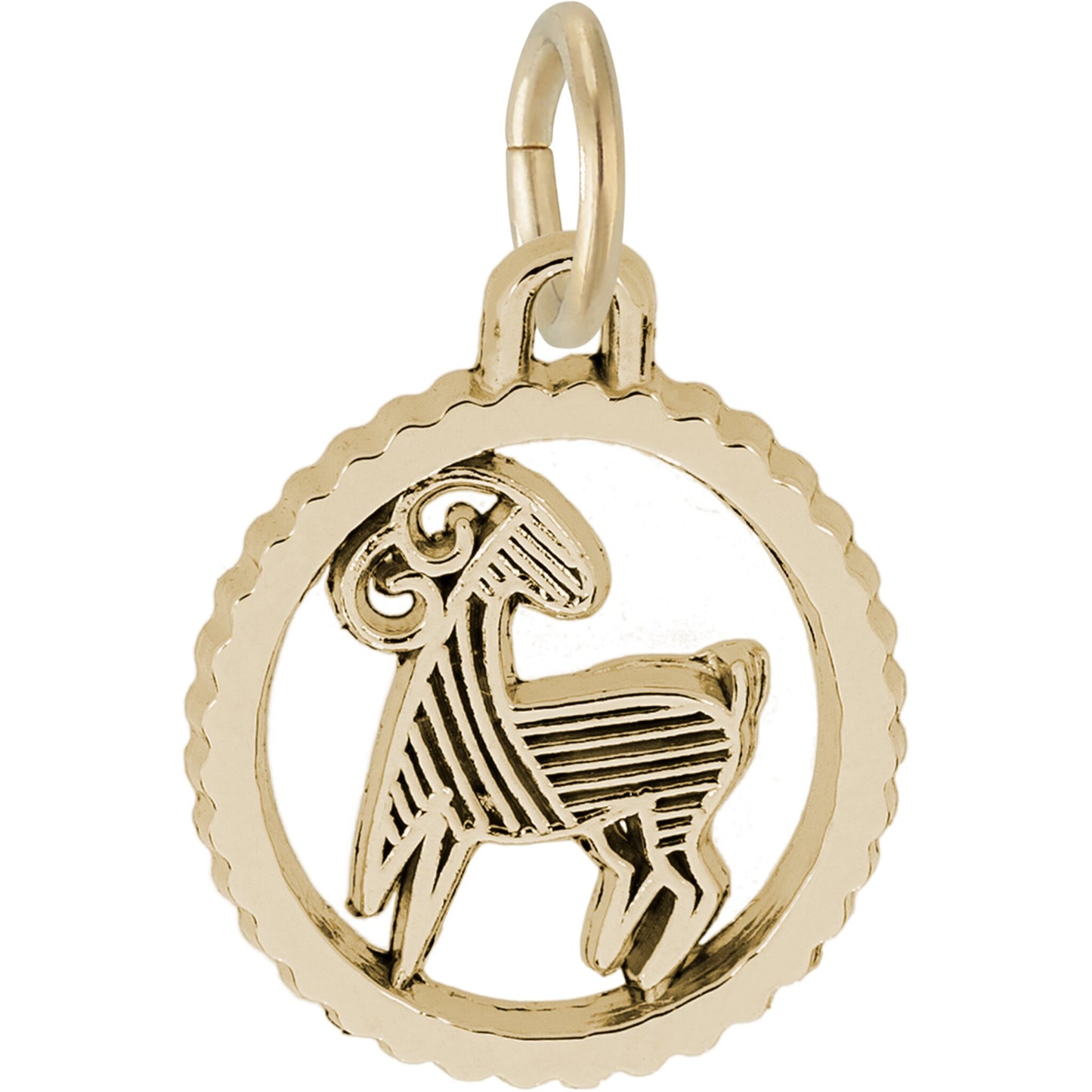 Capricorn Charm, Sterling Silver