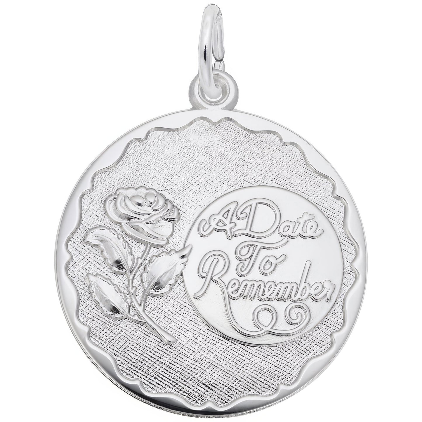 A Date to Remember w/Rose Charm - Metal - Sterling Silver