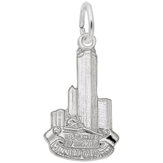 IDS Center Charm - Metal - Sterling Silver