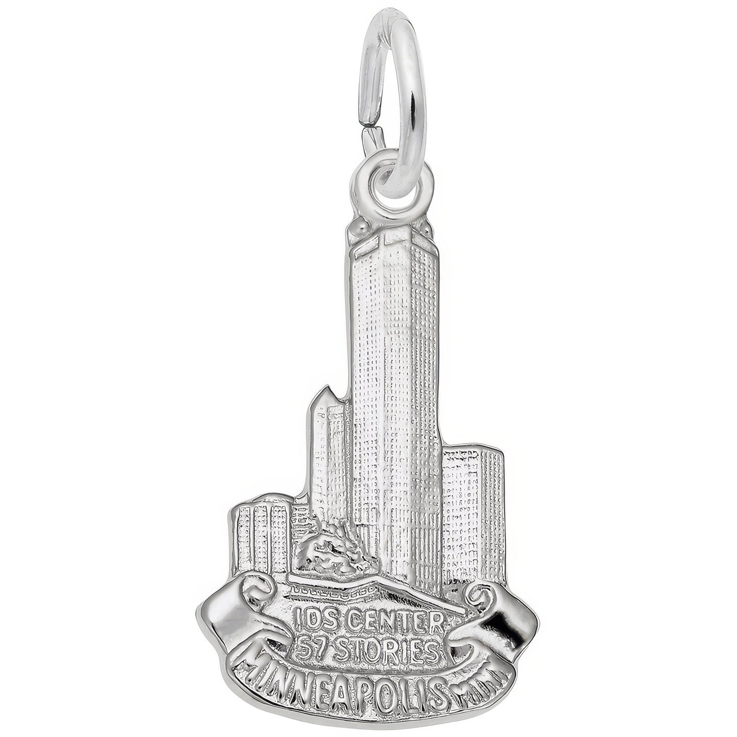 IDS Center Charm - Metal - Sterling Silver