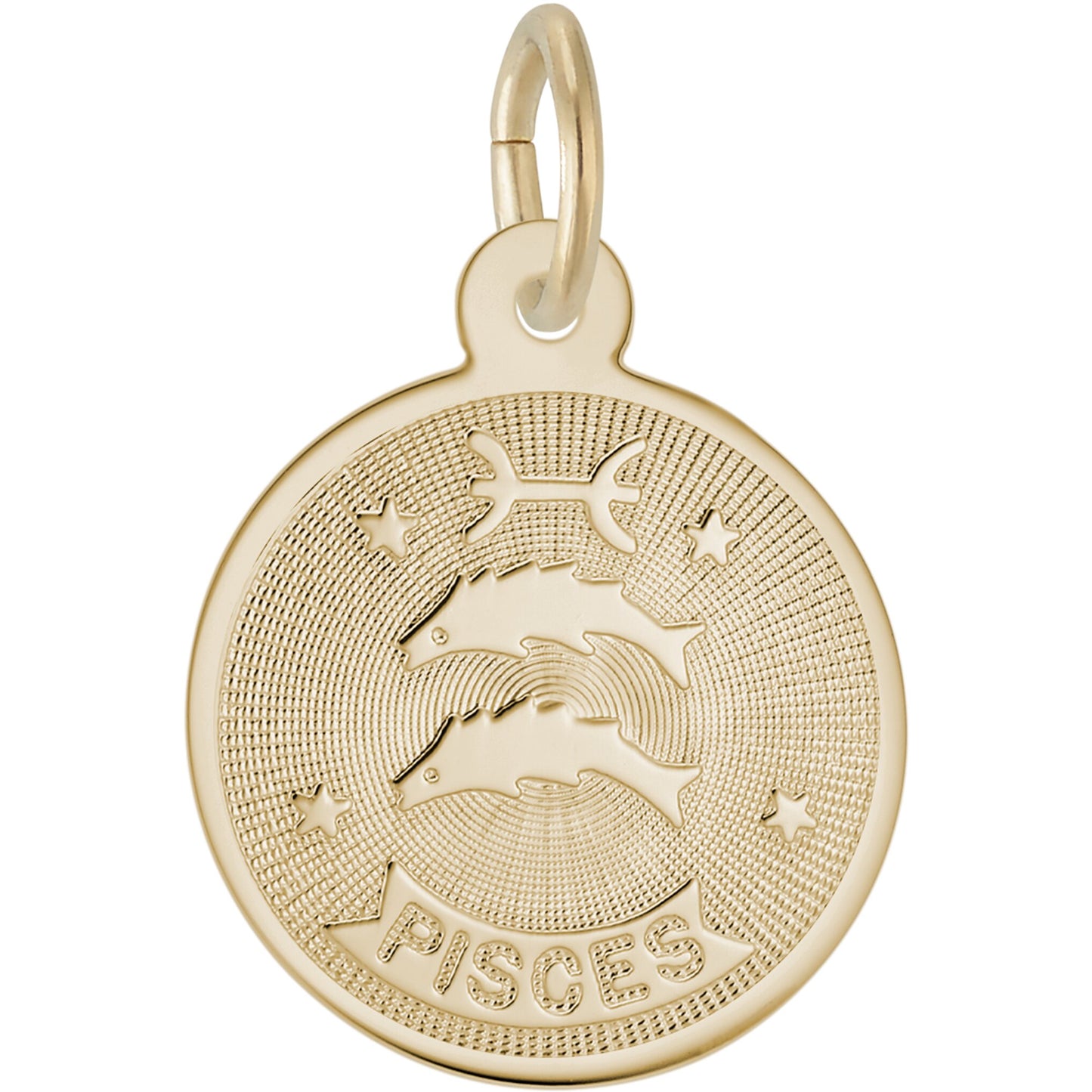 Pisces Charm, Sterling Silver