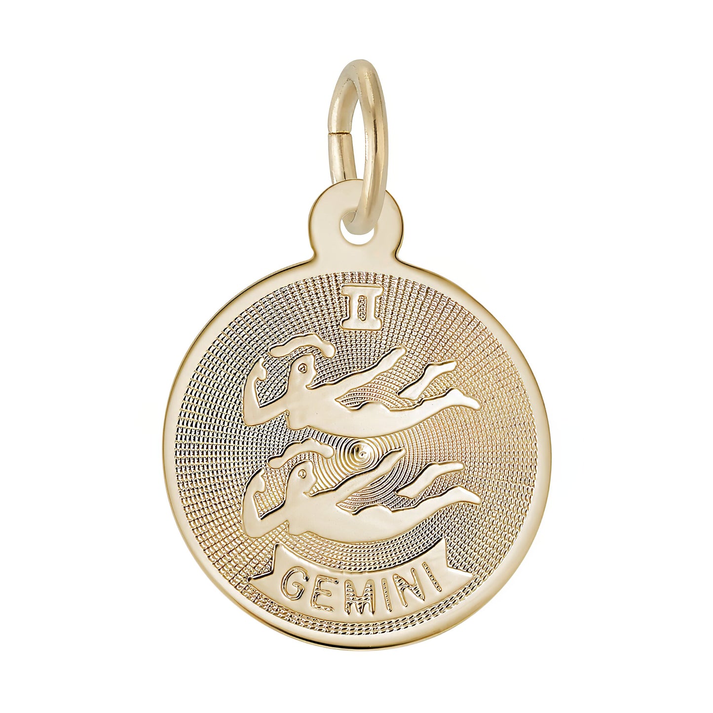 Gemini Charm, Sterling Silver