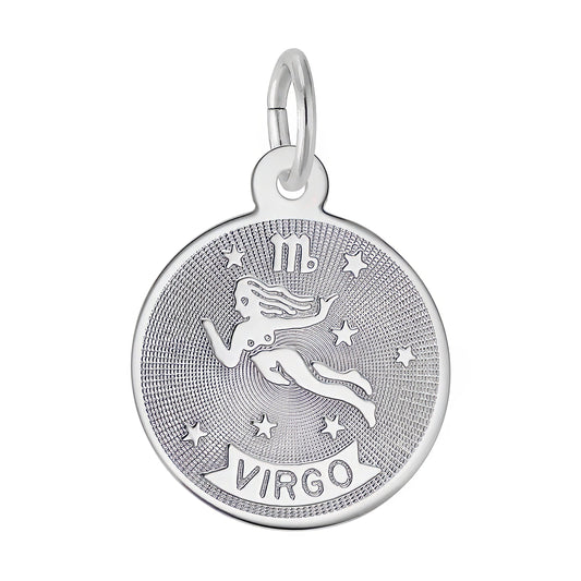Virgo Charm, Sterling Silver