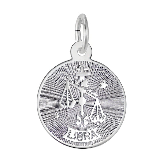 Libra Charm, Sterling Silver