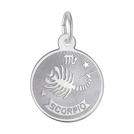 Scorpio Charm, Sterling Silver