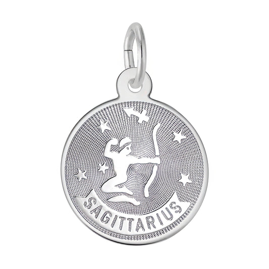 Sagittarius Charm, Sterling Silver