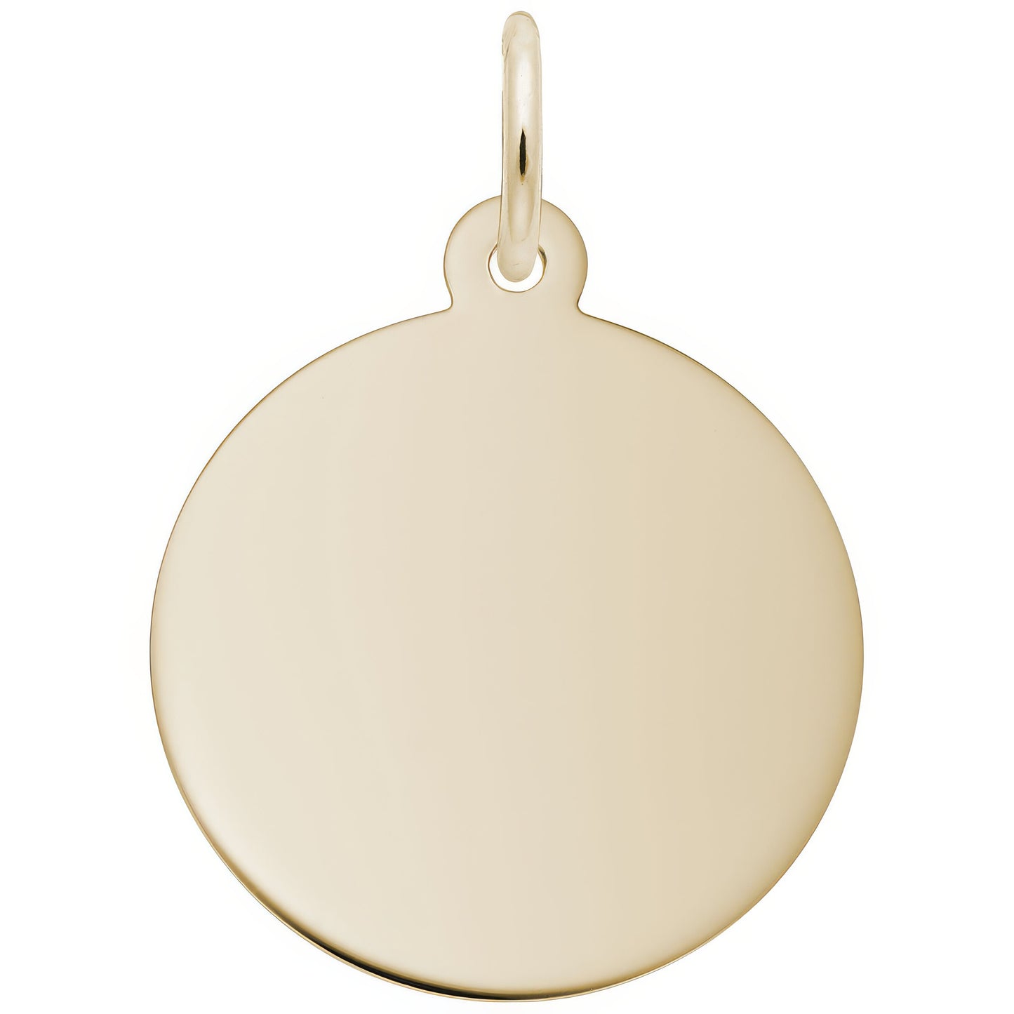 Sterling Silver Small Classic Series Round Disc Charm