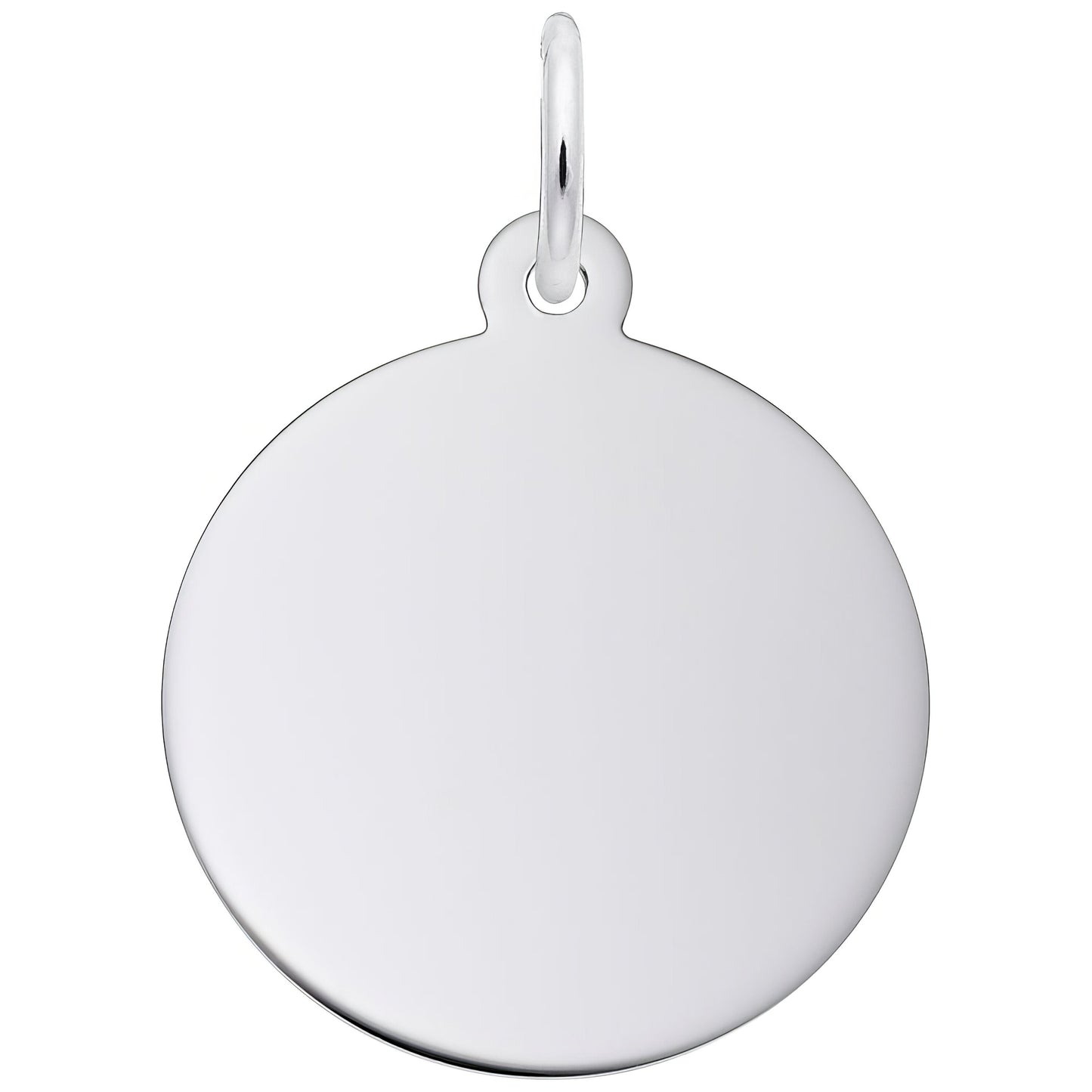 Sterling Silver Small Classic Series Round Disc Charm