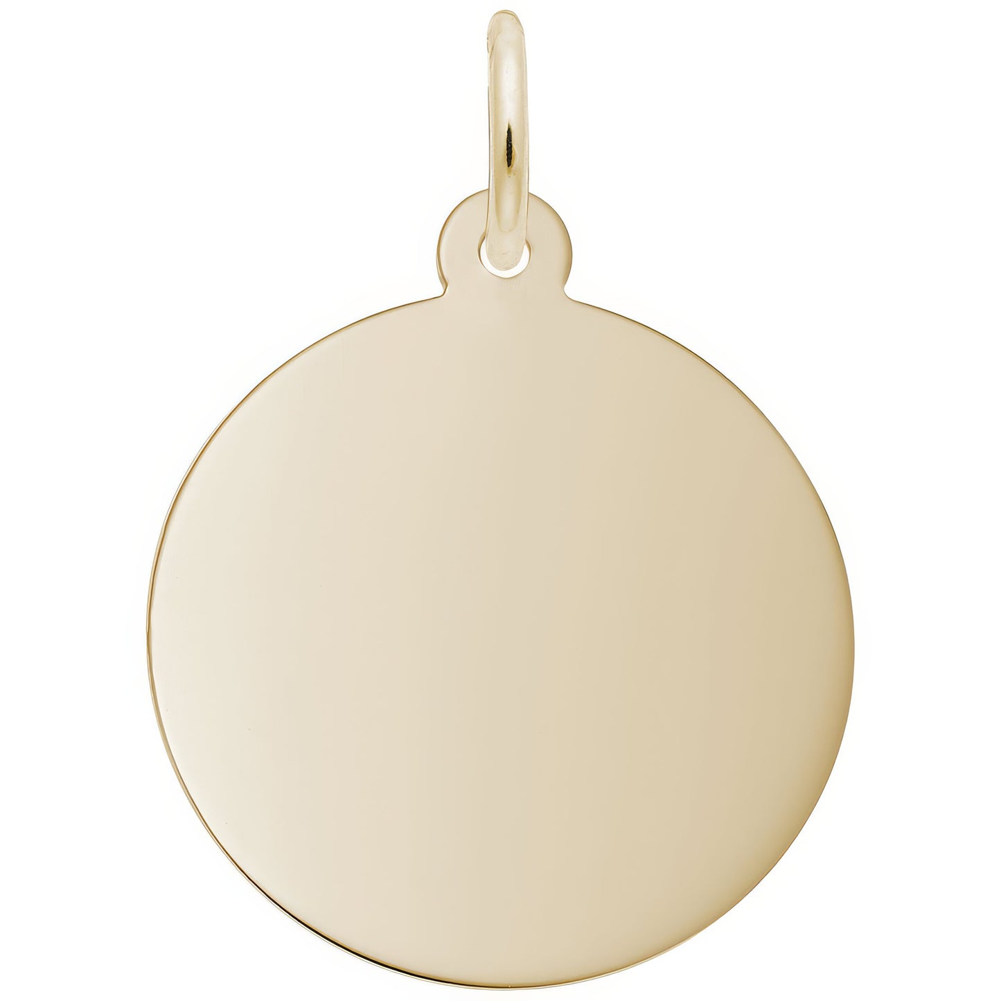 Sterling Silver Medium Classic Series Round Disc Charm