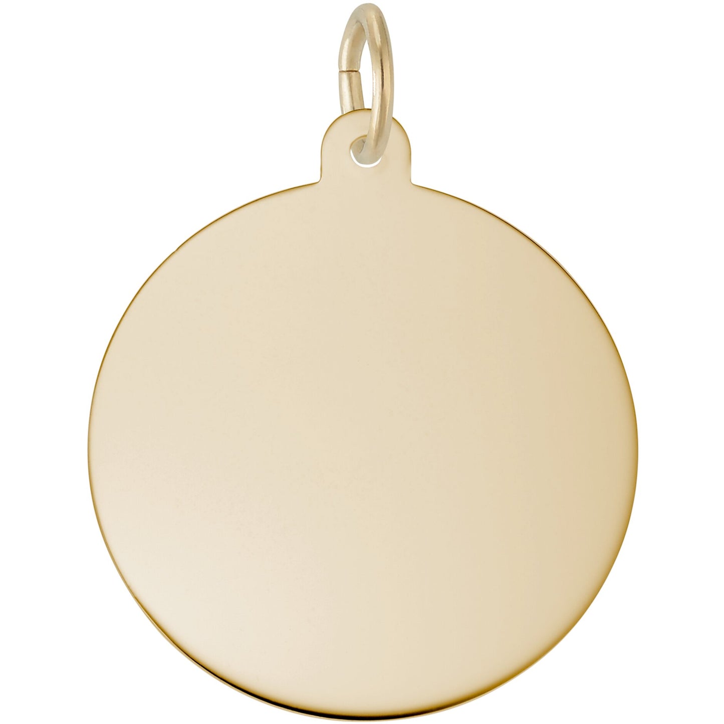 Sterling Silver Large Classis Series Round Disc Charm