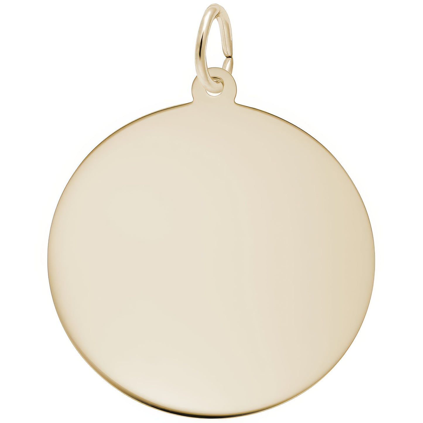 Sterling Silver Extra Large Round Disc Charm