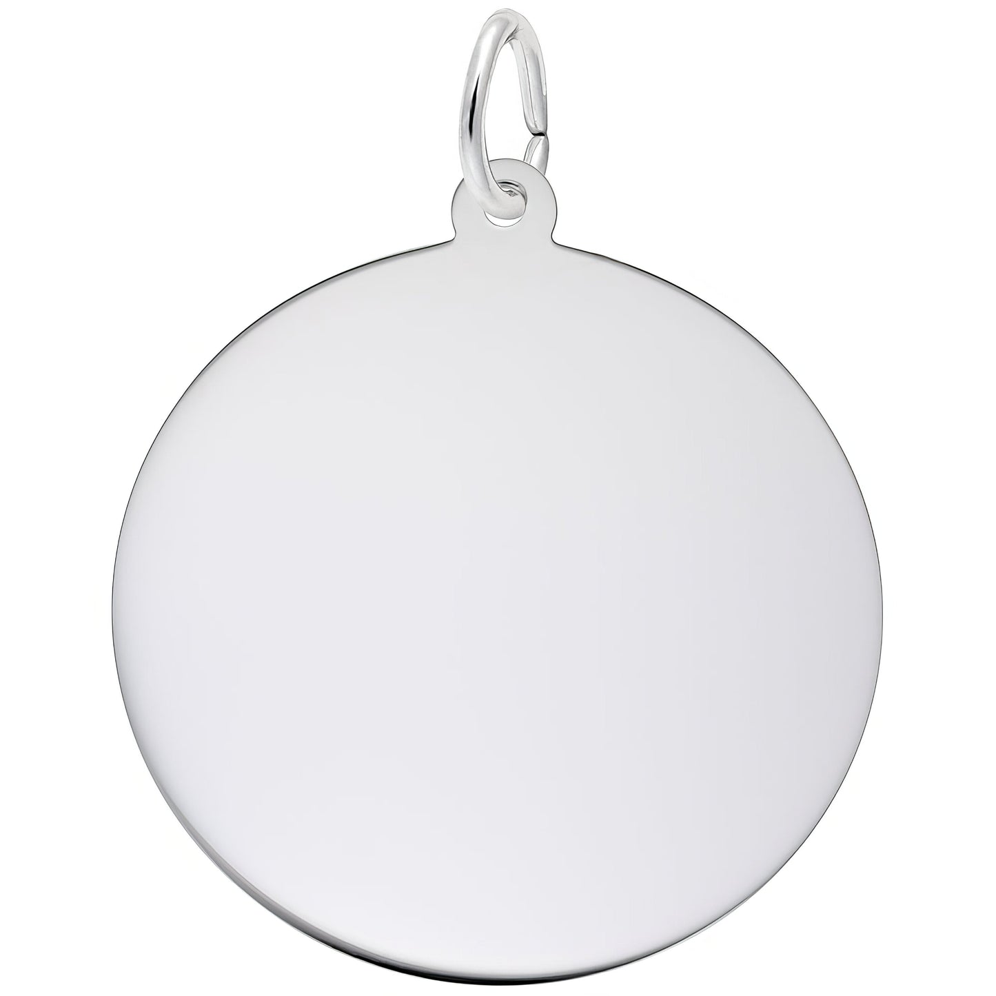 Sterling Silver Extra Large Round Disc Charm