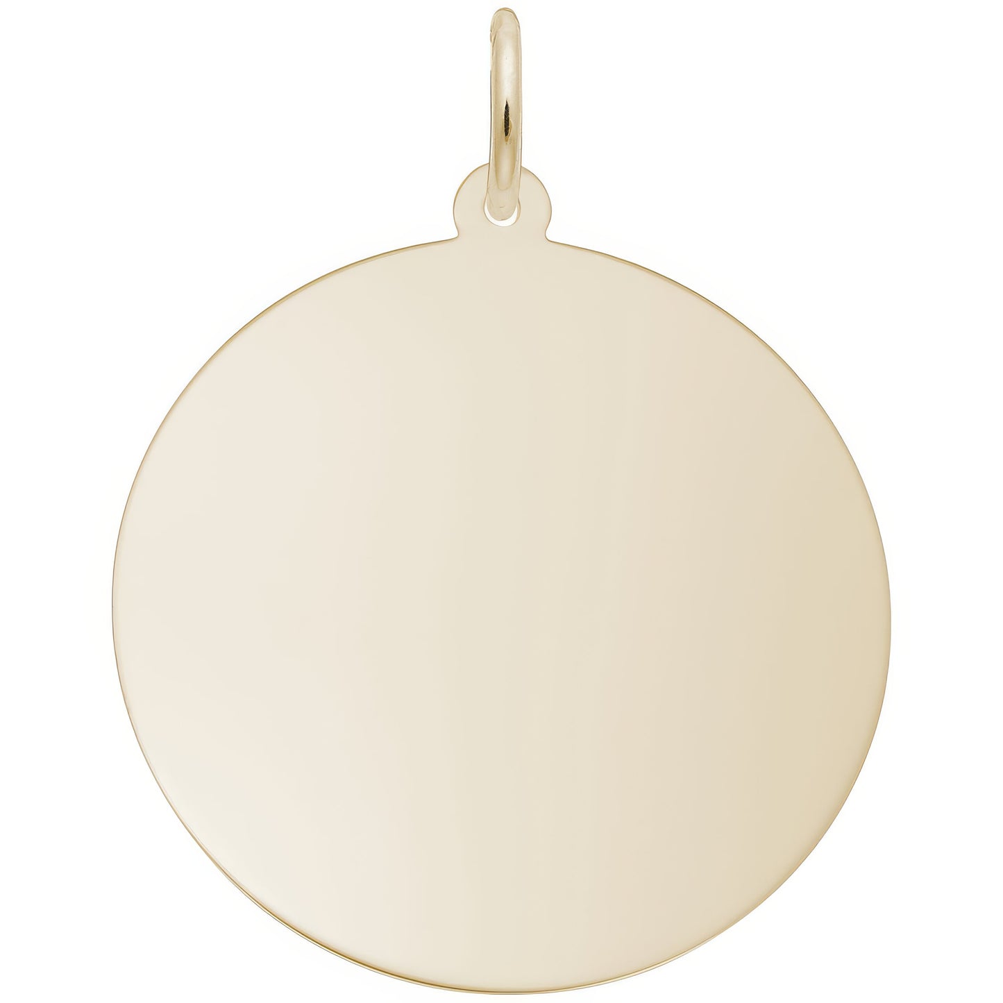 Double Extra Large Round Charm - Metal - Sterling Silver